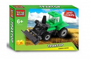 Конструктор – Трактор из серии Легко сложить, 32 детали (Город Мастеров, KK-1805-R)